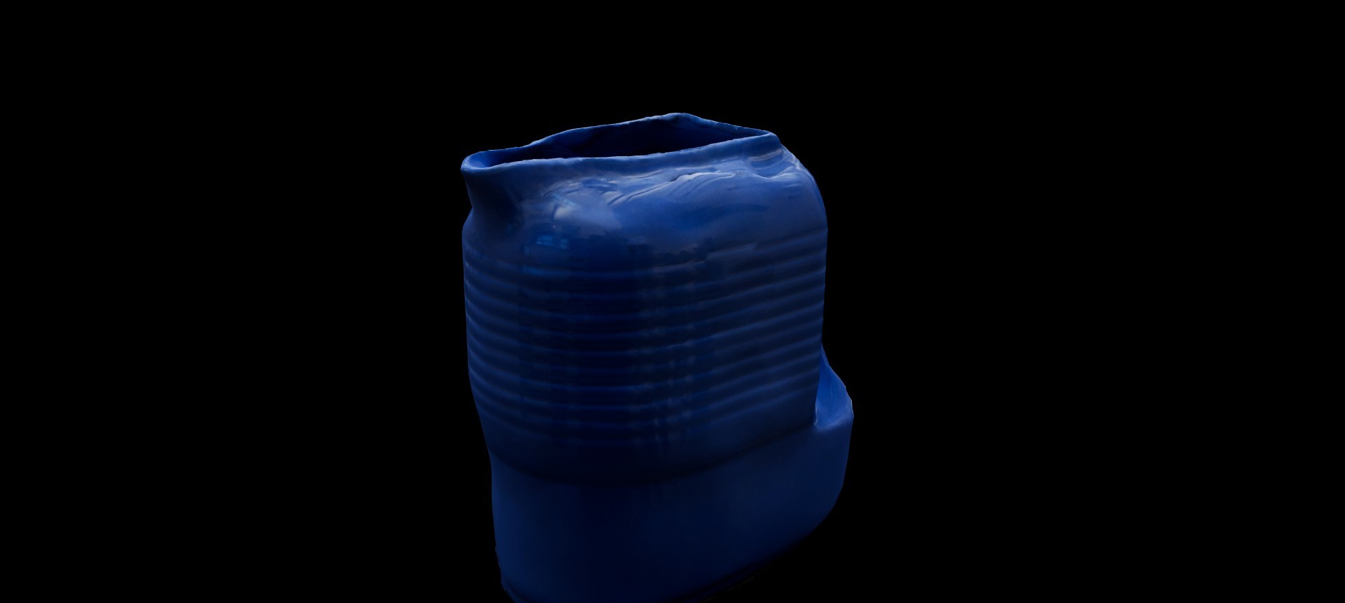 Blue Ceramic Pitcher